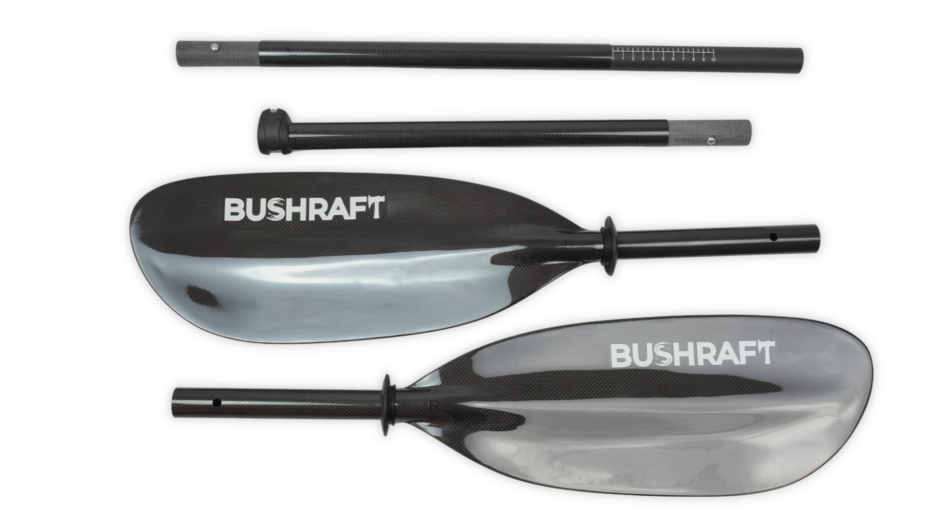 Wiosło Full Carbon (węgiel) - 4 częściowe 820g. 210-220cm.